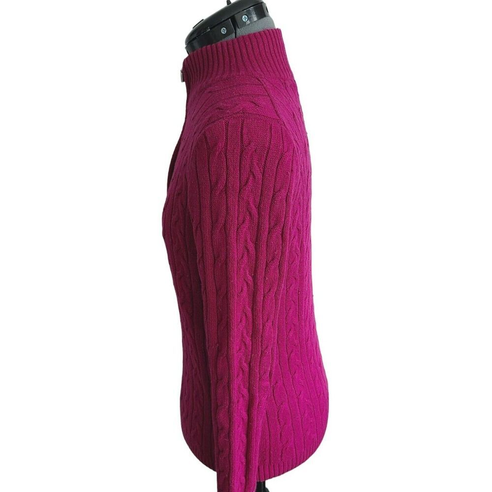 Tommy Bahama Cable Knit 1/4 Zip Sweater Size S - Picture 2 of 4
